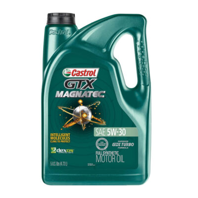 Castrol GTX MAGNATEC 5W-30 Full Synthetic Motor Oil, Green, 5 Quart